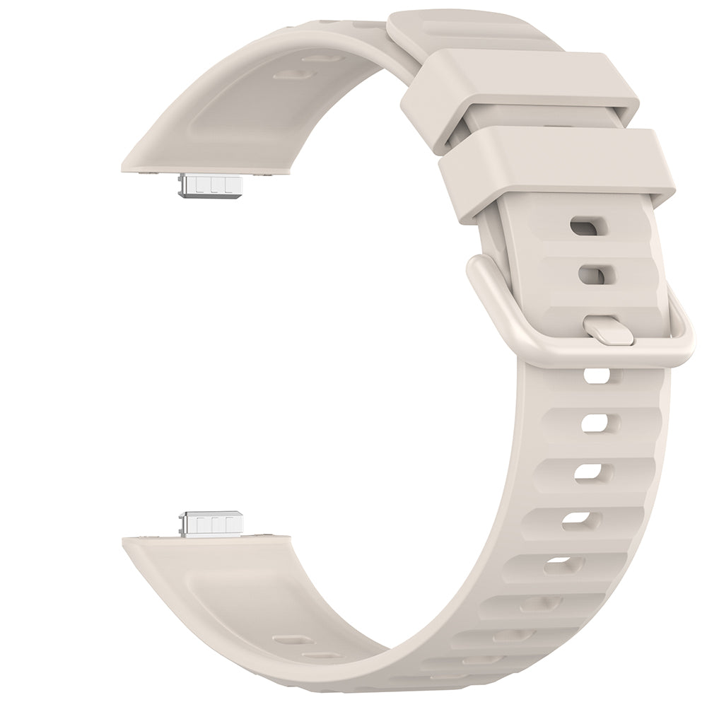 Curea smartwatch Techsuit compatibil cu Huawei Watch Fit 5 Pro, Crem