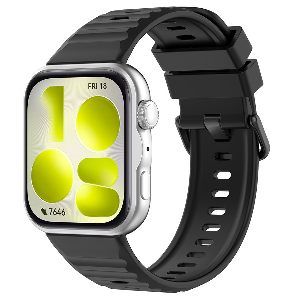 Curea smartwatch Techsuit compatibil cu Huawei Watch Fit 5 Pro, Negru