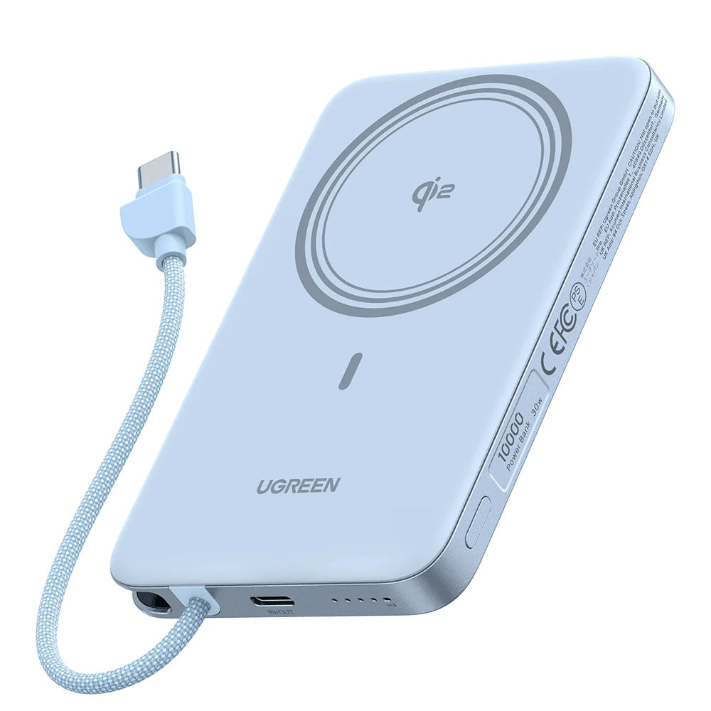 Baterie externa Ugreen PB570 (65839B), 10000mAh, USB-C PD30W, Albastru