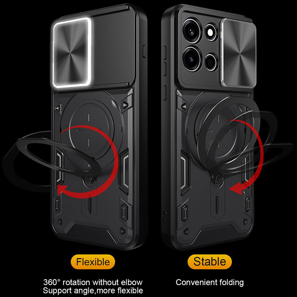 Husa de protectie Techsuit CamGuard Pro compatibil cu Oppo A6 Pro 4G / Oppo A6 Pro 5G, Roșu