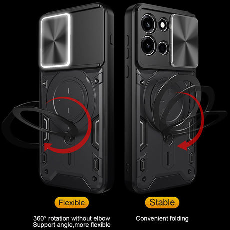 Husa de protectie Techsuit CamGuard Pro compatibil cu Oppo A6 Pro 4G / Oppo A6 Pro 5G, Roșu