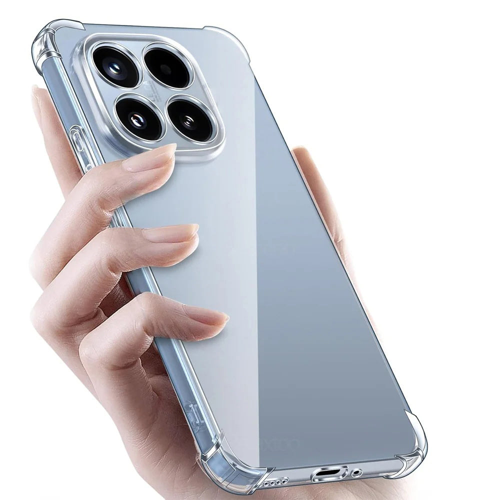 Husa de protectie Techsuit Shockproof Clear Silicone compatibil cu Xiaomi 17T, Transparent