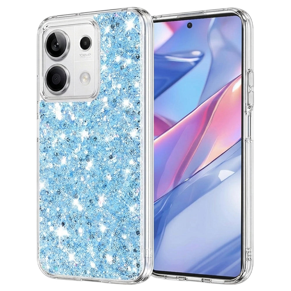 Husa de protectie Techsuit Sparkly Glitter compatibil cu Xiaomi Redmi Note 13 5G, Albastru