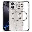 Techsuit Luxury Glitter MagSafe ezüst színű tok iPhone 16 Pro Max készülékhez