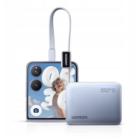Baterie externa Ugreen PB584 (75173B), 10000mAh, USB / Type-C, 33W, Gri