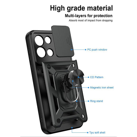 Husa de protectie Techsuit CamShield Series compatibil cu OnePlus Nord 6, Negru