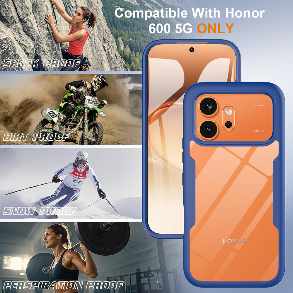 Husa de protectie Techsuit ColorVerse 360 Series compatibil cu Honor 600 / 600 Pro, Albastru