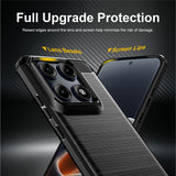 Husa de protectie Techsuit Carbon Silicone compatibil cu Motorola Edge 70 Pro, Negru