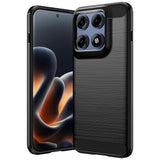 Husa de protectie Techsuit Carbon Silicone compatibil cu Motorola Edge 70 Pro, Negru