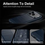 Husa de protectie Techsuit Carbon Silicone compatibil cu Honor 600 / 600 Pro, Albastru