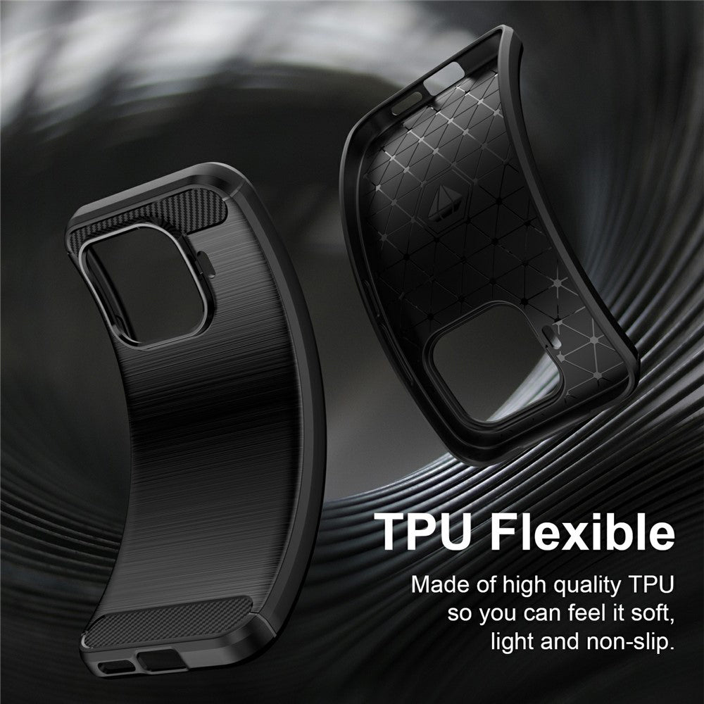 Husa de protectie Techsuit Carbon Silicone compatibil cu Xiaomi 17T, Negru