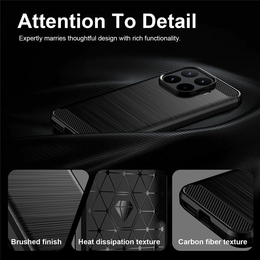 Husa de protectie Techsuit Carbon Silicone compatibil cu Xiaomi 17T Pro, Negru