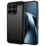 Husa de protectie Techsuit Carbon Silicone compatibil cu Xiaomi 17T Pro, Negru