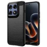 Husa de protectie Techsuit Carbon Silicone compatibil cu Motorola Edge 70 Pro, Negru