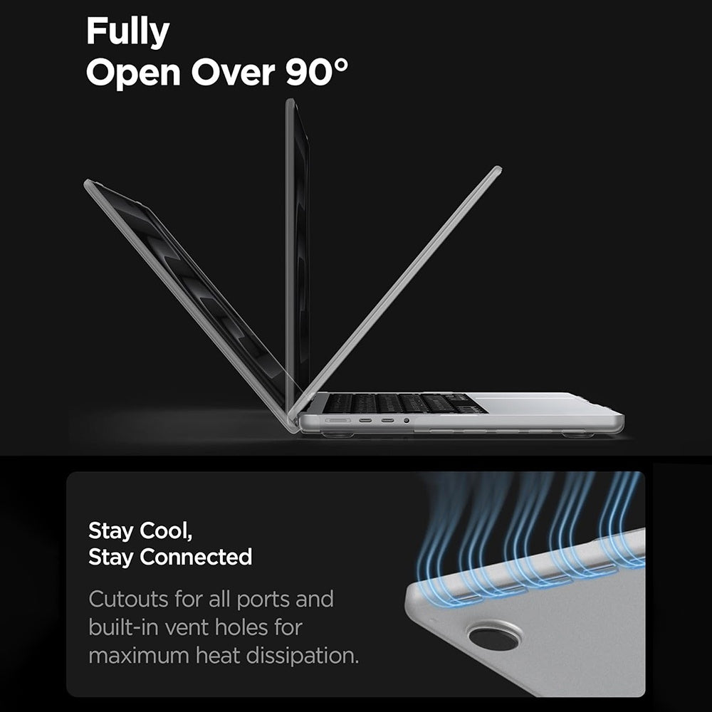 Husa laptop Spigen Airskin (ACS11526), MacBook Pro 16" 2021, Transparent