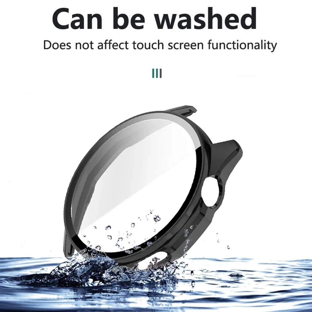 Husa + Folie smartwatch Techsuit compatibil cu Huawei Watch GT Runner 2, Transparent