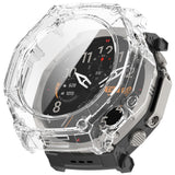 Husa + Folie smartwatch Techsuit compatibil cu Amazfit T-Rex Ultra 2, Transparent
