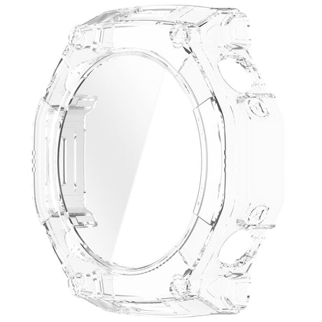 Husa + Folie smartwatch Techsuit compatibil cu Amazfit T-Rex Ultra 2, Transparent