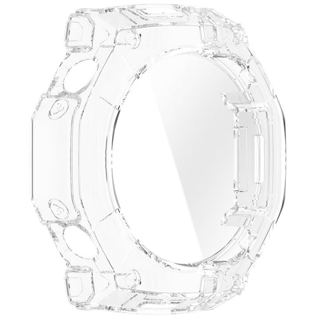 Husa + Folie smartwatch Techsuit compatibil cu Amazfit T-Rex Ultra 2, Transparent