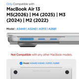 Husa Spigen Airskin (ACS11530), MacBook Air 13" 2022, Transparent