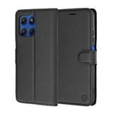 Husa de protectie Techsuit Leather Folio compatibil cu Motorola Moto G37 / G37 Power / G47, Negru