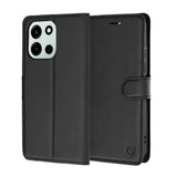 Husa de protectie Techsuit Leather Folio compatibil cu OnePlus Nord 6, Negru