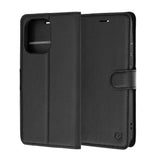 Husa de protectie Techsuit Leather Folio compatibil cu OnePlus Nord 6, Negru