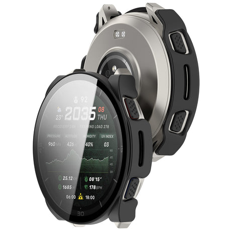 Husa + Folie smartwatch Techsuit Defense360 Pro compatibil cu Amazfit Cheetah 2 Ultra, Negru