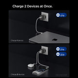 Incarcator Spigen (ACH10450), 2x Type-C, 47W, Fast Charging, Gri