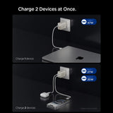 Incarcator Spigen (ACH10451), 2x Type-C, 47W, Fast Charging, Argintiu