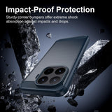 Husa de protectie Techsuit Carbon Silicone compatibil cu Xiaomi 17T Pro, Albastru