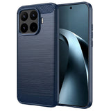 Husa de protectie Techsuit Carbon Silicone compatibil cu Xiaomi 17T Pro, Albastru