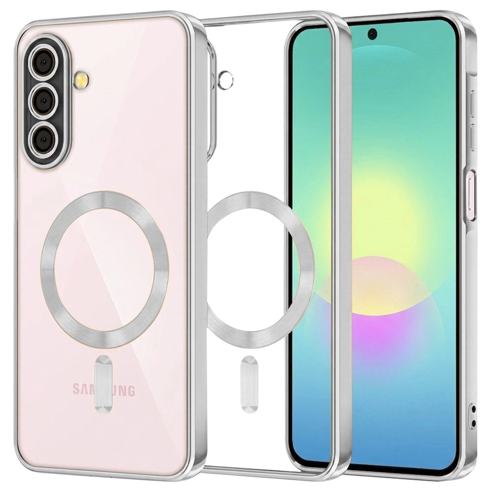Husa de protectie Techsuit Luxury Crystal MagSafe compatibil cu Samsung Galaxy A27 5G, Argintiu