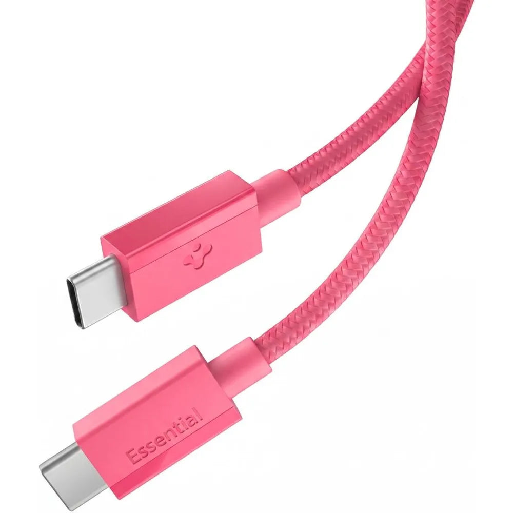 Cablu Spigen Essential EB6010CC, Type-C, 60W, 1m, Roz