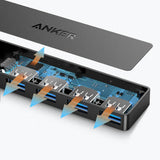 Hub Anker A7516016, 4x USB 3.0 Gen 1 5Gbps, Negru