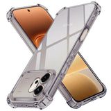 Husa de protectie Techsuit Shockproof Clear Silicone compatibil cu Honor 600, Gri Fumuriu