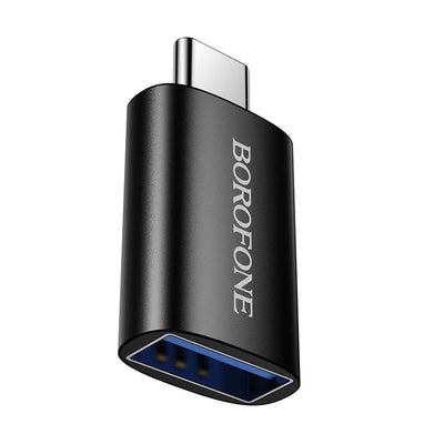 Adaptor Borofone OTG (BV26C), USB-C la USB 3.0, 5Gbps, 2A, Negru