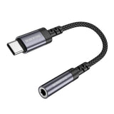 Adaptor Borofone USB-C la Jack 3.5mm (BV24), DAC Chip, Gri