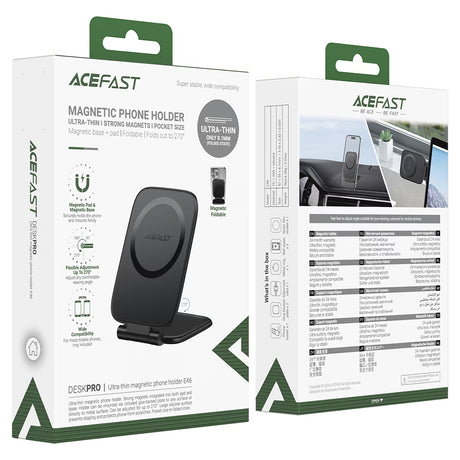 Suport Auto Acefast E46, Magnetic, Universal, Negru
