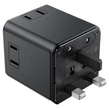 Adaptor Acefast Travel Adapter (Z11), EU/UK/US/AU, 2500W, Negru