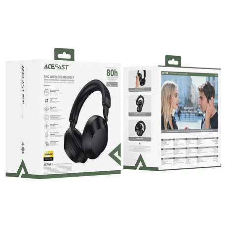 Casti Wireless Acefast (H14), BT 6.0 ANC, Negru