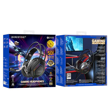 Casti Borofone Thunder (BO105), 50mm, Negru