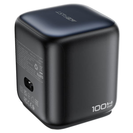 Incarcator Acefast (Z10), 3x USB-C / USB, 100W GaN PD, Negru
