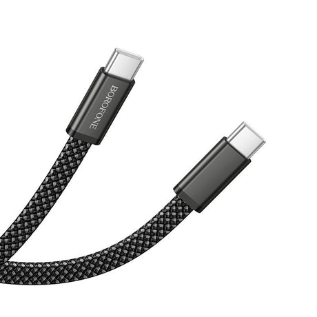 Cablu Borofone Peace (BX124), USB-C, 60W, 1m, Negru