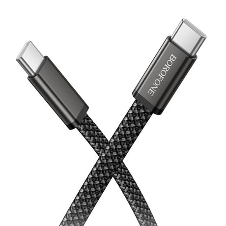 Cablu Borofone Peace (BX124), USB-C, 60W, 1m, Negru