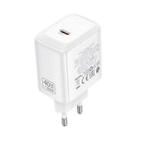Incarcator Borofone (BN33), USB-C, PD 40W, GaN, Alb