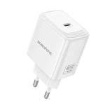 Incarcator Borofone (BN33), USB-C, PD 40W, GaN, Alb