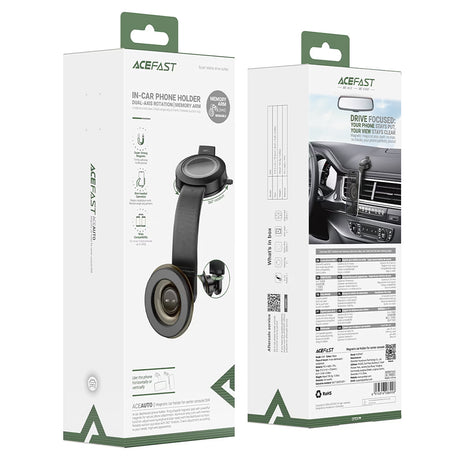 Suport Auto Acefast D69, Magnetic, 360°, Negru