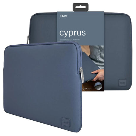 Husa Laptop UNIQ Cyprus, Waterproof, Neopren, Albastru