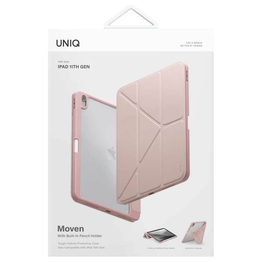 Husa de protectie tableta UNIQ Moven compatibil cu iPad 11 (2025), Roz